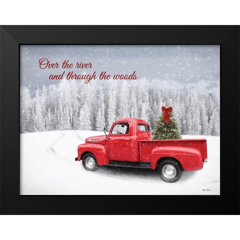 Through the Woods Black Modern Wood Framed Art Print by Deiter, Lori