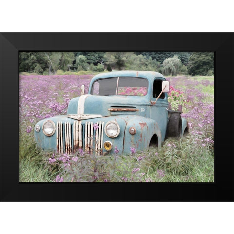 Truckload of Happiness Black Modern Wood Framed Art Print by Deiter, Lori