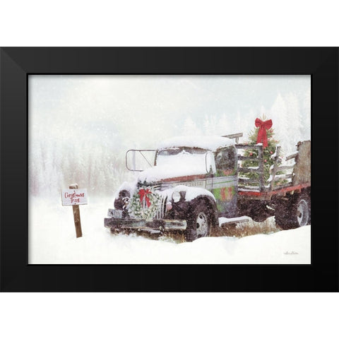 Wyoming Tree Farm Black Modern Wood Framed Art Print by Deiter, Lori