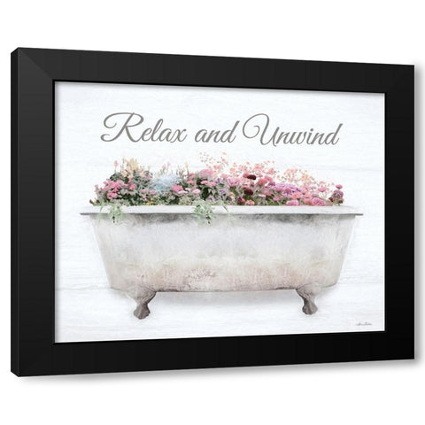 Relax and Unwind Black Modern Wood Framed Art Print with Double Matting by Deiter, Lori