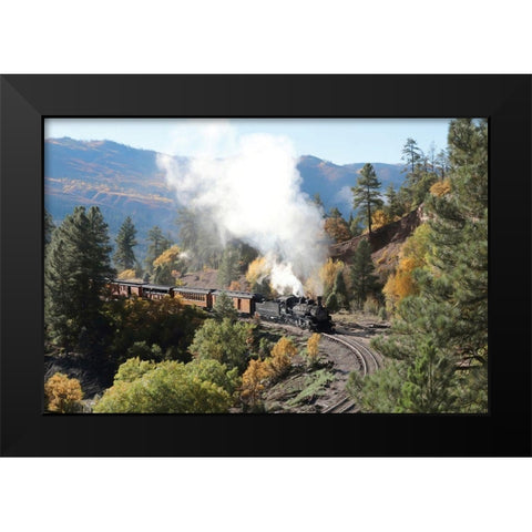 Durango Silverton Train IV Black Modern Wood Framed Art Print by Deiter, Lori