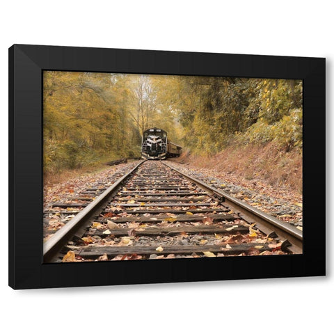 Great Smoky Mountains Railroad Black Modern Wood Framed Art Print with Double Matting by Deiter, Lori