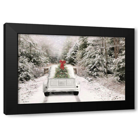 Picking Up the Tree Black Modern Wood Framed Art Print with Double Matting by Deiter, Lori