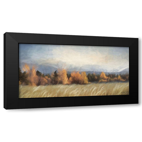 Dillon Dam Fall Colors Black Modern Wood Framed Art Print by Deiter, Lori