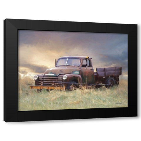 Rusty Chevy Black Modern Wood Framed Art Print with Double Matting by Deiter, Lori