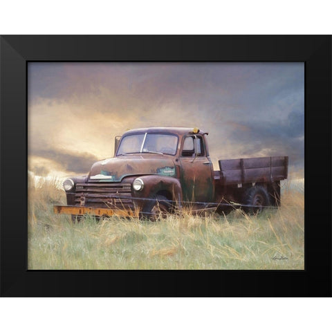 Rusty Chevy Black Modern Wood Framed Art Print by Deiter, Lori