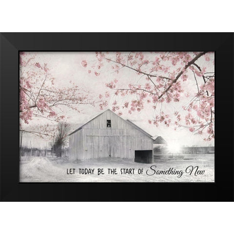 Something New Black Modern Wood Framed Art Print by Deiter, Lori