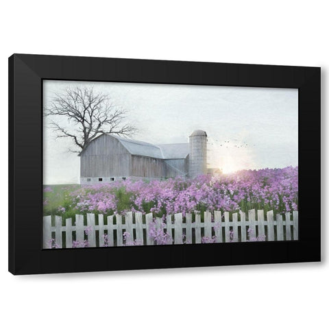 Spring Blessings Black Modern Wood Framed Art Print with Double Matting by Deiter, Lori