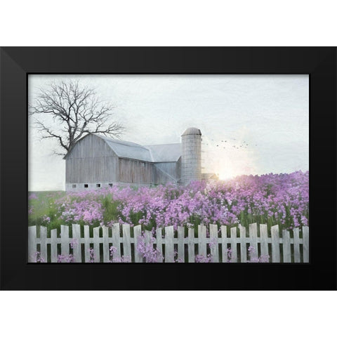 Spring Blessings Black Modern Wood Framed Art Print by Deiter, Lori
