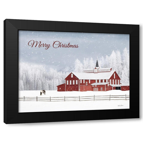 Lava Mt. Horse Farm Black Modern Wood Framed Art Print by Deiter, Lori