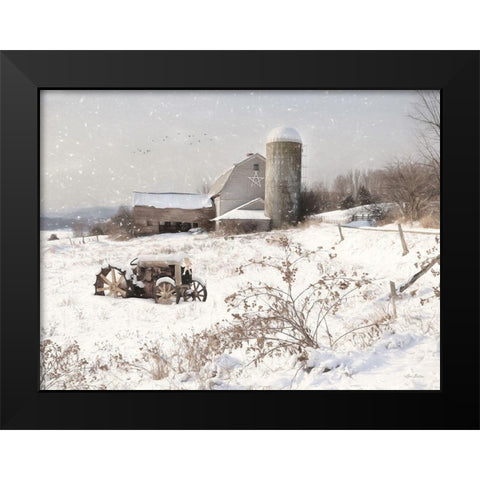 Simple Country Christmas  Black Modern Wood Framed Art Print by Deiter, Lori