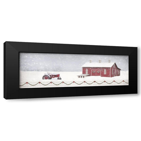 Enjoy Winter Black Modern Wood Framed Art Print with Double Matting by Deiter, Lori