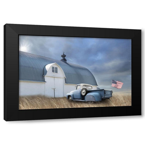 Let Freedom Reign   Black Modern Wood Framed Art Print by Deiter, Lori