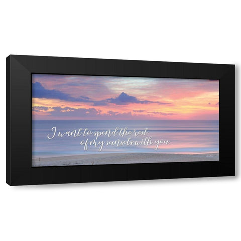 Rest of My Sunsets II Black Modern Wood Framed Art Print by Deiter, Lori