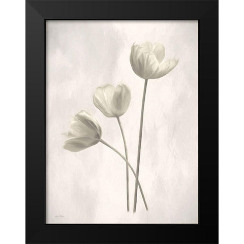Bleached Tulips I Black Modern Wood Framed Art Print by Deiter, Lori