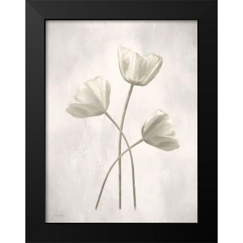 Bleached Tulips II Black Modern Wood Framed Art Print by Deiter, Lori