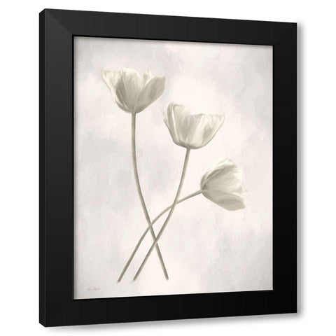 Bleached Tulips III Black Modern Wood Framed Art Print by Deiter, Lori