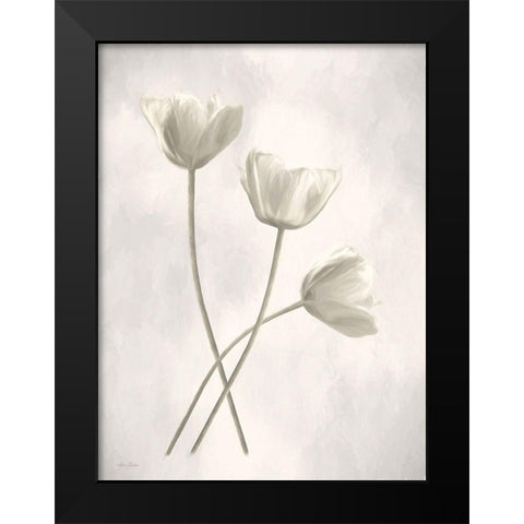 Bleached Tulips III Black Modern Wood Framed Art Print by Deiter, Lori