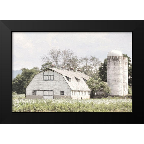 New Jersey Farm       Black Modern Wood Framed Art Print by Deiter, Lori