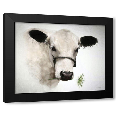 Flower Girl Black Modern Wood Framed Art Print with Double Matting by Deiter, Lori