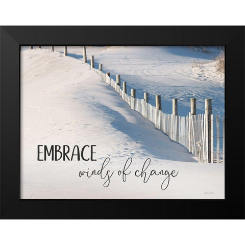 Embrace Winds of Change Black Modern Wood Framed Art Print by Deiter, Lori