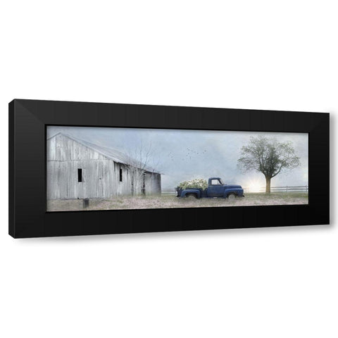 Jonestown Barn Black Modern Wood Framed Art Print with Double Matting by Deiter, Lori