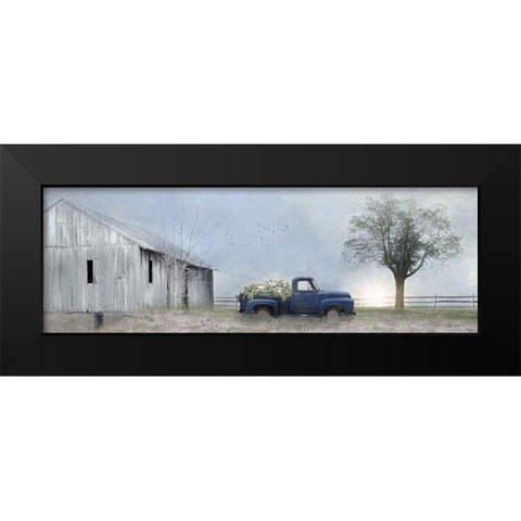 Jonestown Barn Black Modern Wood Framed Art Print by Deiter, Lori