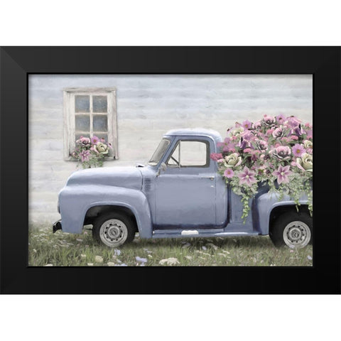 Live Life in Full Bloom     Black Modern Wood Framed Art Print by Deiter, Lori