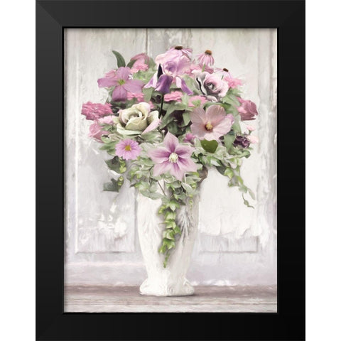 Let Love Bloom    Black Modern Wood Framed Art Print by Deiter, Lori