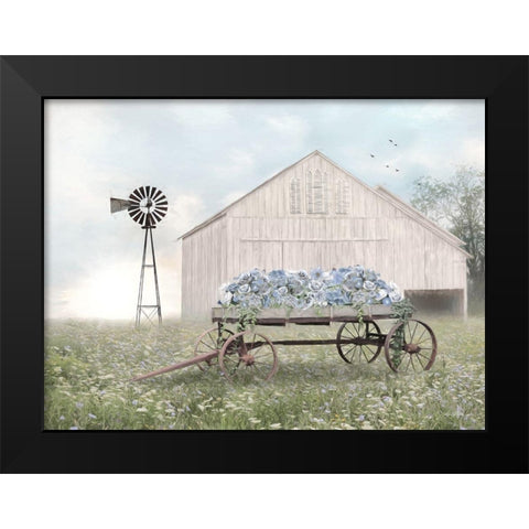 Unfolding Beauty      Black Modern Wood Framed Art Print by Deiter, Lori