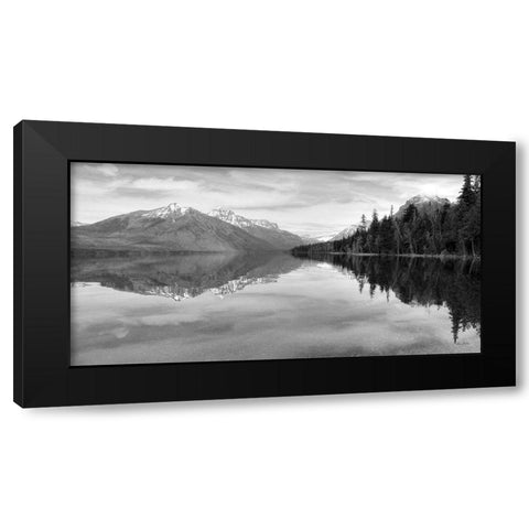 Lake McDonald   Black Modern Wood Framed Art Print by Deiter, Lori