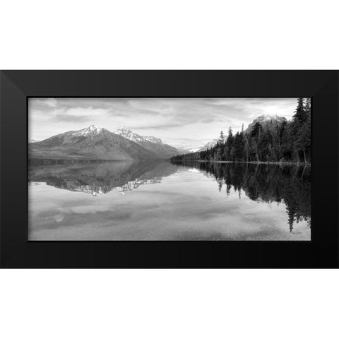 Lake McDonald   Black Modern Wood Framed Art Print by Deiter, Lori
