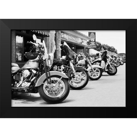 Bike Week   Black Modern Wood Framed Art Print by Deiter, Lori