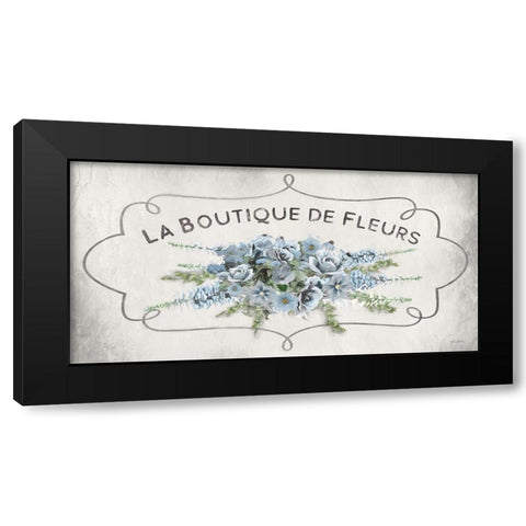 La Boutique Blue  Black Modern Wood Framed Art Print with Double Matting by Deiter, Lori