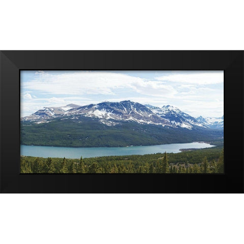 Medicine Lake Black Modern Wood Framed Art Print by Deiter, Lori