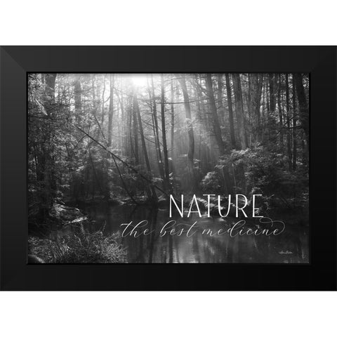 Nature - The Best Medicine Black Modern Wood Framed Art Print by Deiter, Lori