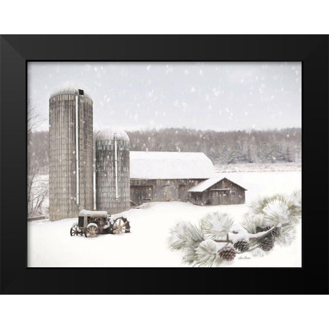 Pine View Farm Black Modern Wood Framed Art Print by Deiter, Lori