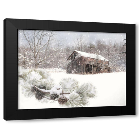 Pine Ridge Farm Black Modern Wood Framed Art Print with Double Matting by Deiter, Lori