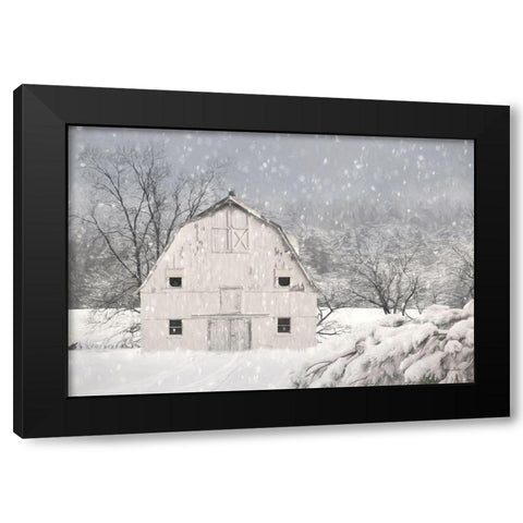 Old Delaware Farm Black Modern Wood Framed Art Print by Deiter, Lori