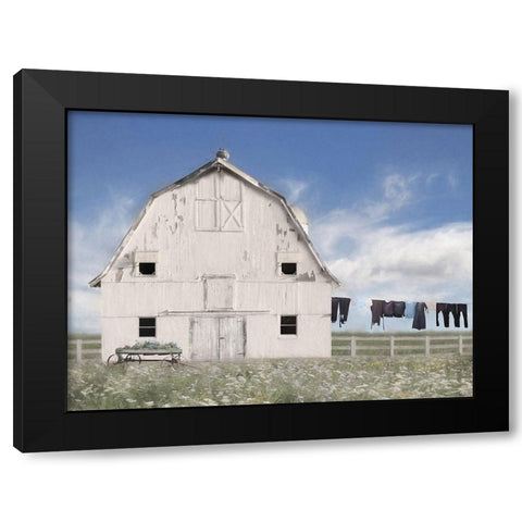 Amish Laundry Black Modern Wood Framed Art Print by Deiter, Lori