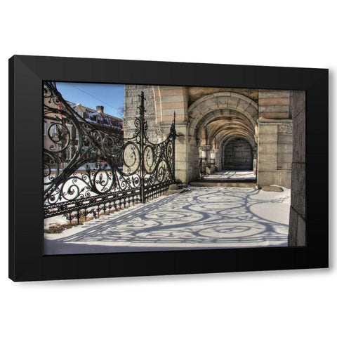 Shadow Dancing   Black Modern Wood Framed Art Print with Double Matting by Deiter, Lori