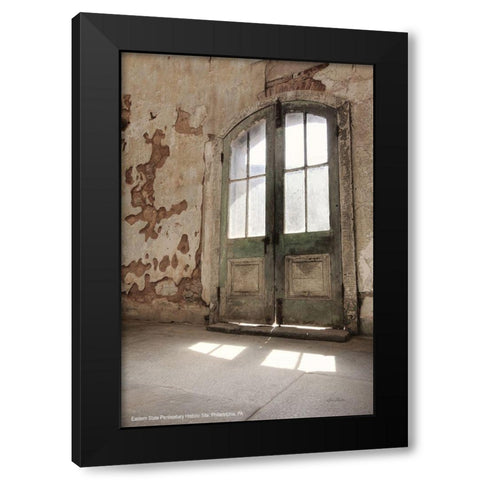 Window Shine    Black Modern Wood Framed Art Print with Double Matting by Deiter, Lori
