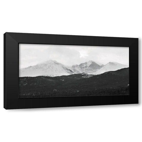 Estes Park Mountains   Black Modern Wood Framed Art Print with Double Matting by Deiter, Lori