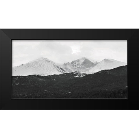 Estes Park Mountains   Black Modern Wood Framed Art Print by Deiter, Lori