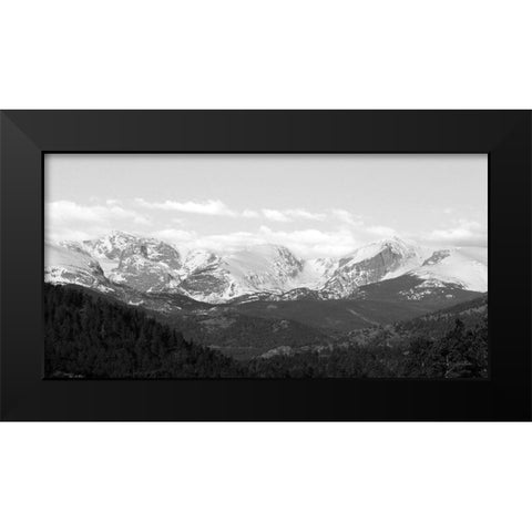 Estes Park Peaks   Black Modern Wood Framed Art Print by Deiter, Lori