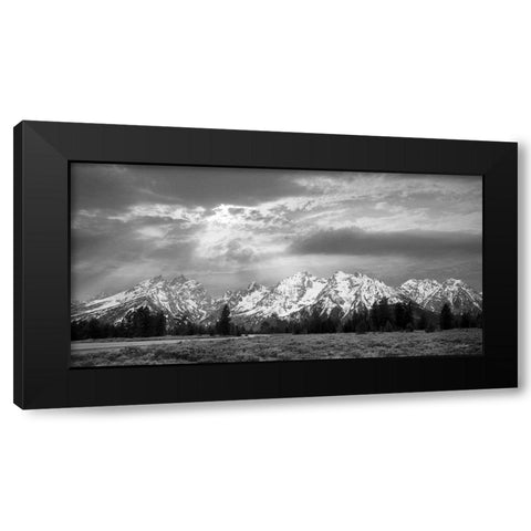 Sunlight on the Tetons    Black Modern Wood Framed Art Print by Deiter, Lori