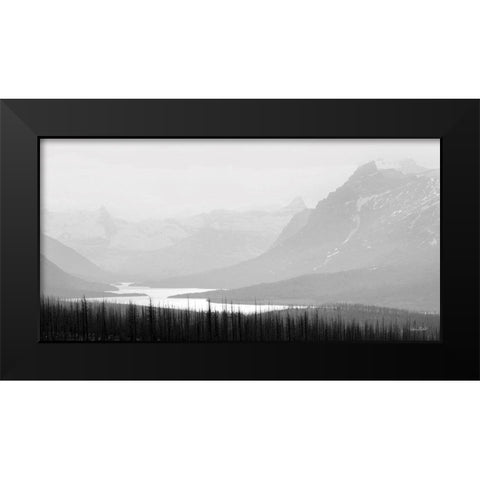 St. Marys Lake   Black Modern Wood Framed Art Print by Deiter, Lori