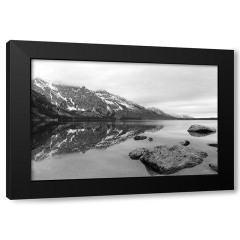 Jenny Lake    Black Modern Wood Framed Art Print with Double Matting by Deiter, Lori