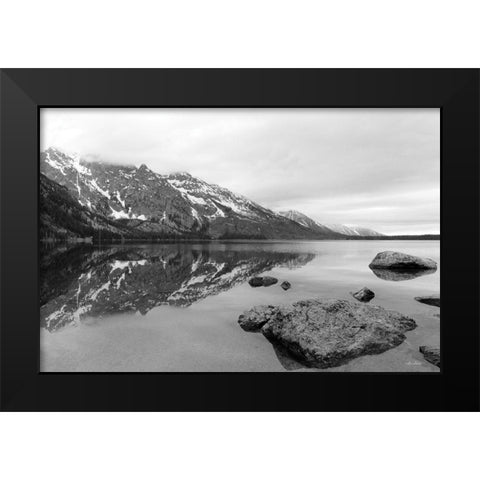 Jenny Lake    Black Modern Wood Framed Art Print by Deiter, Lori