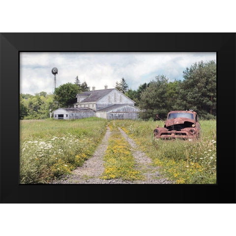 Grand Old Barn Black Modern Wood Framed Art Print by Deiter, Lori